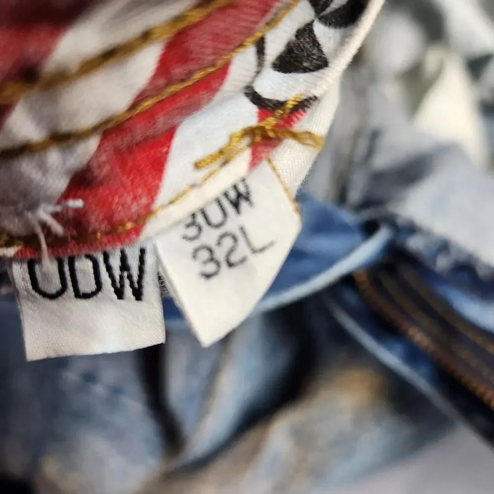Vintage Rare Bugle Boy Toxic Alert Acid Washed Jeans Size‎ 30x32